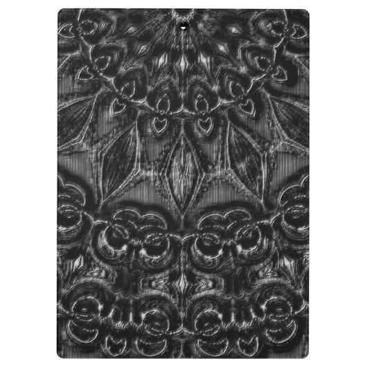 Charcoal Mandala Klembord (Achterkant)