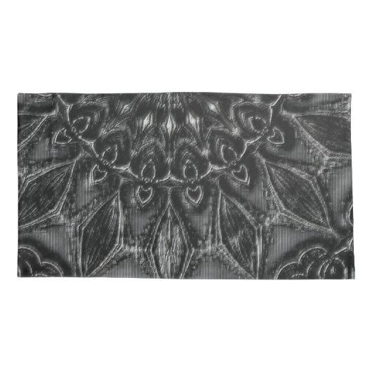 Charcoal Mandala Kussensloop (Achterkant)