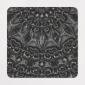 Charcoal Mandala Labels (Design 2)