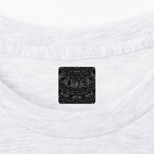 Charcoal Mandala Labels (Aangebracht)