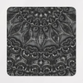 Charcoal Mandala Labels (Design 1)
