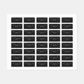 Charcoal Mandala  Labels (Vel)