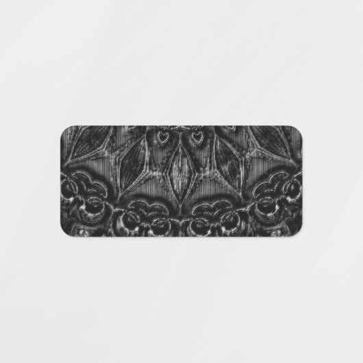 Charcoal Mandala  Labels (Design 2)