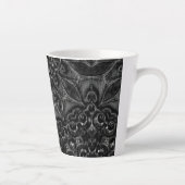 Charcoal Mandala Latte Mok (Rechts)