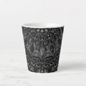 Charcoal Mandala Latte Mok (Voorkant)