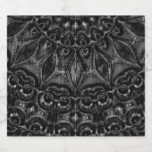 Charcoal Mandala Likeurfles Etiket (Enkel label)