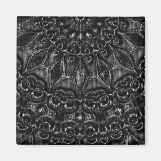 Charcoal Mandala Magneet (Voorkant)