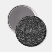 Charcoal Mandala Magnet (Voorkant / Achterkant)