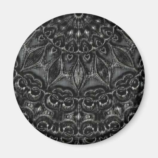 Charcoal Mandala Magnet (Voorkant)