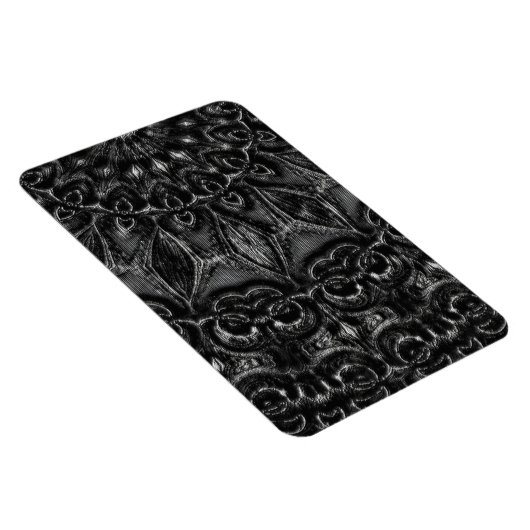 Charcoal Mandala Magnet Magneet (Rechterzijde)