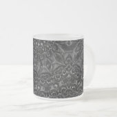 Charcoal Mandala Matglas Koffiemok (Voorkant rechts)