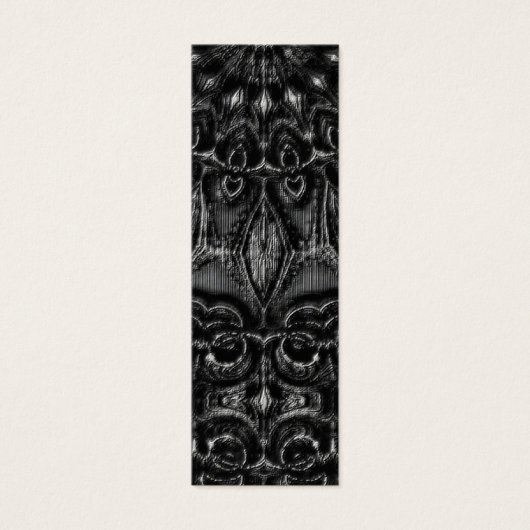 Charcoal Mandala Mini Visitekaartjes (Voorkant)