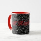 Charcoal Mandala Mok (Voorkant links)