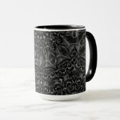 Charcoal Mandala Mok (Voorkant rechts)