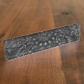 Charcoal Mandala Naambordje (Zijkant)