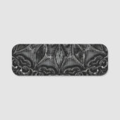 Charcoal Mandala Naamplaatje (Voorkant)