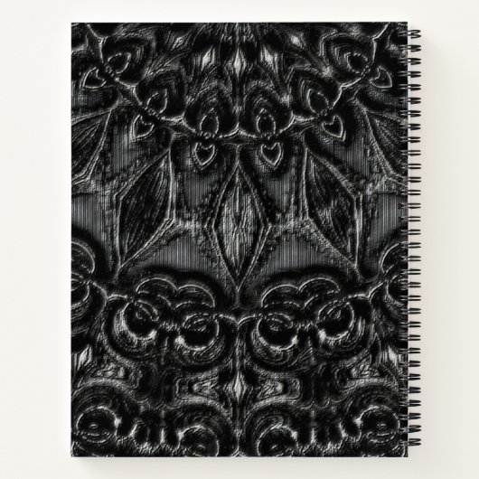 Charcoal Mandala Notitieboek (Achterkant)