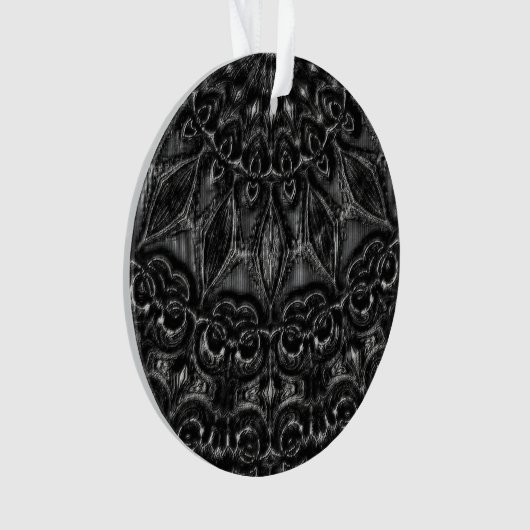 Charcoal Mandala Ornament (voorkant)