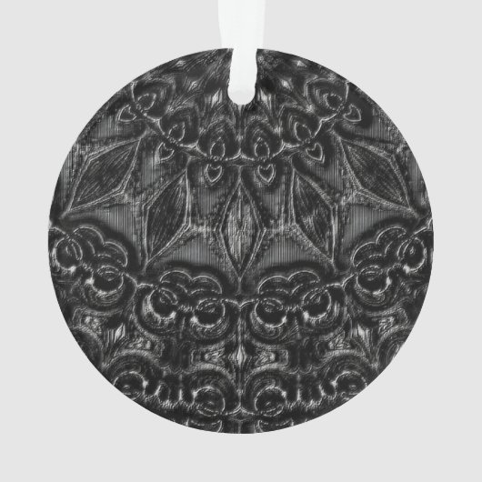 Charcoal Mandala Ornament (achterkant)
