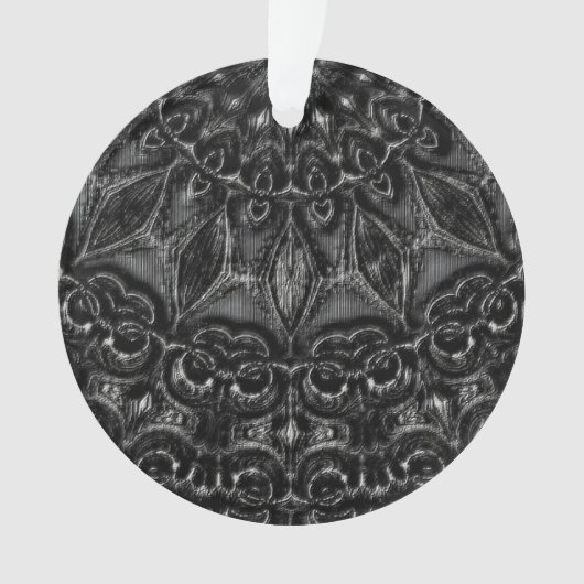 Charcoal Mandala Ornament (voorkant)