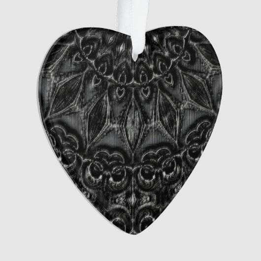 Charcoal Mandala Ornament (voorkant)