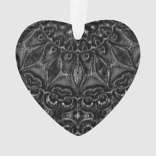 Charcoal Mandala Ornament (achterkant)