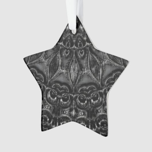 Charcoal Mandala Ornament (voorkant)