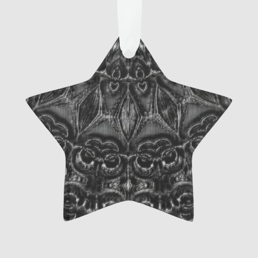 Charcoal Mandala Ornament (voorkant)
