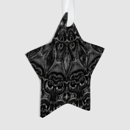 Charcoal Mandala Ornament (voorkant)