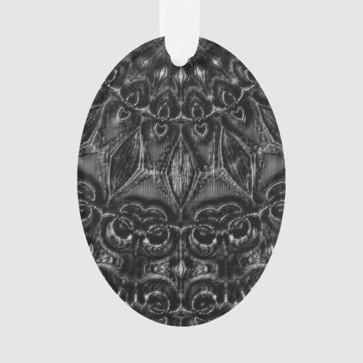 Charcoal Mandala Ornament (voorkant)