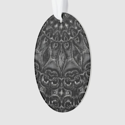 Charcoal Mandala Ornament (voorkant)