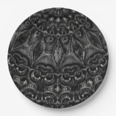 Charcoal Mandala Papieren Bordje (Voorkant)