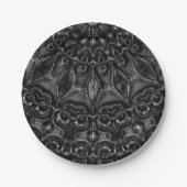 Charcoal Mandala Papieren Bordje (Voorkant)
