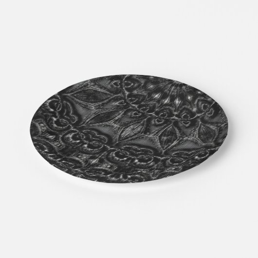 Charcoal Mandala Papieren Bordje (Gekanteld)