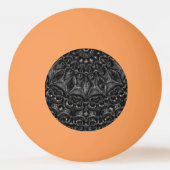Charcoal Mandala Ping Pong Ball (Voorkant)