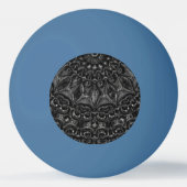 Charcoal Mandala Ping Pong Ball (Achterkant)