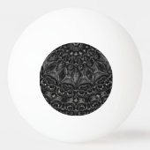 Charcoal Mandala Pingpongbal (Voorkant)