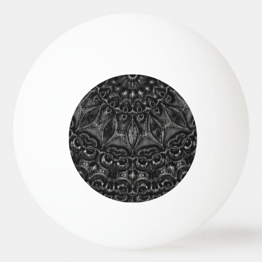 Charcoal Mandala Pingpongbal (Voorkant)