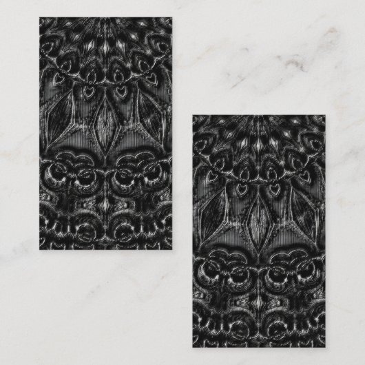 Charcoal Mandala Plaatskaartje (Voorkant / Achterkant)