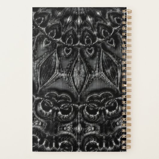 Charcoal Mandala Planner (Achterkant)