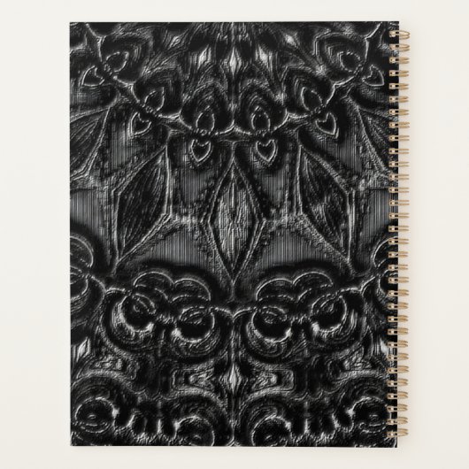 Charcoal Mandala Planner (Achterkant)