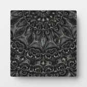 Charcoal Mandala Plaque Fotoplaat (Voorkant)