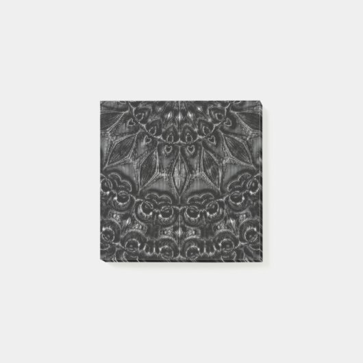 Charcoal Mandala Post-it® Notes (Voorkant)
