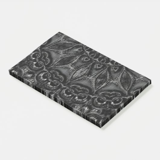 Charcoal Mandala Post-it Notes (Schuin)