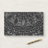 Charcoal Mandala Post-it Notes (Op bureau)