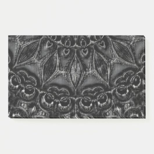 Charcoal Mandala Post-it Notes (Voorkant)