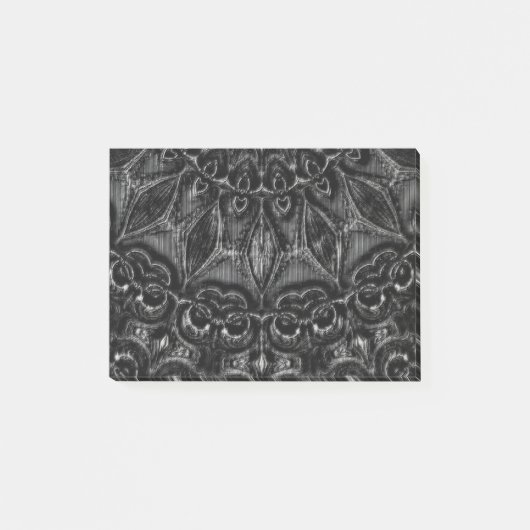 Charcoal Mandala Post-it Notes (Voorkant)
