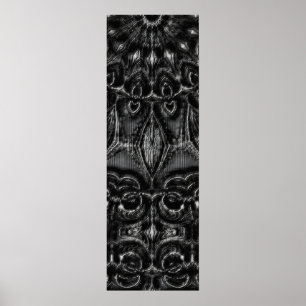 Charcoal Mandala Poster