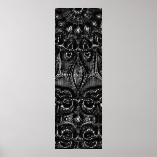 Charcoal Mandala Poster (Voorkant)