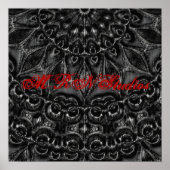 Charcoal Mandala Poster (Voorkant)